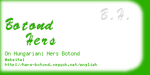 botond hers business card